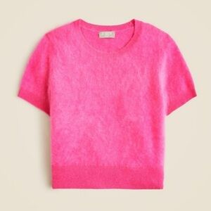 J. Crew Cashmere Pink Short Sleeve Sweater